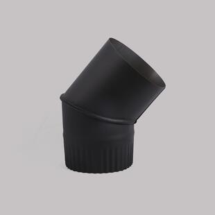 直销澳洲纽波特真火壁炉取暖器专用304不锈钢烟45度原色弯头