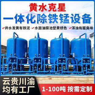 大型净水设备山泉水过滤设备深井水除铁锰过滤器全自动除铁锰设备