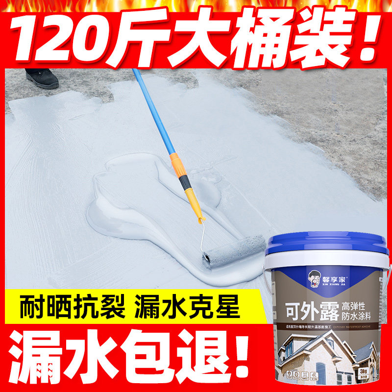 防水材料屋顶补漏平房顶楼顶防水涂料外墙屋面裂缝防漏防水胶