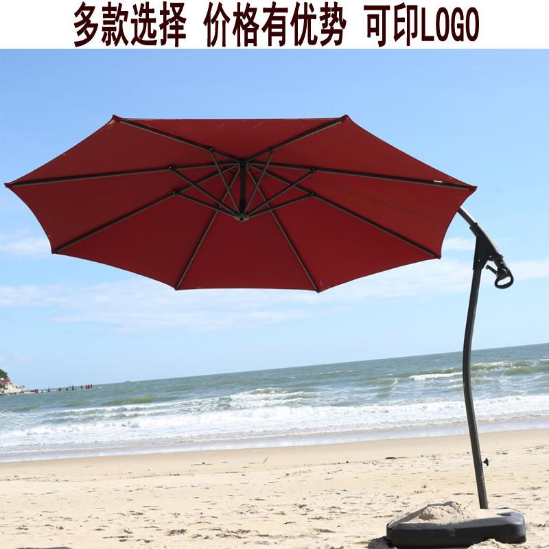 户外伞超大合金遮阳伞花园庭院豪华手推伞咖啡厅阳台度假村香蕉伞