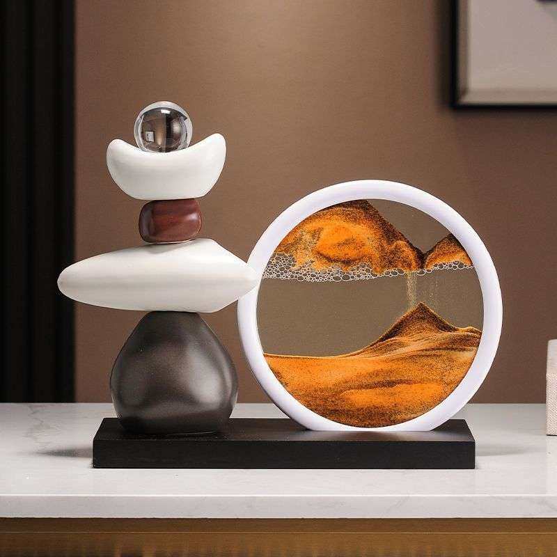 时来运转流沙画摆件客厅酒柜电视柜玄关高档装饰品办公室旺事业运,电子元器件市场,其它元器件,淘宝优惠券,粉丝福利购,淘宝优惠卷