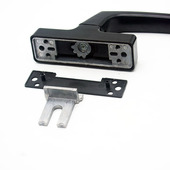 门窗把手窗户传动执手内开内倒把手断桥铝窗把手铝合金两点锁