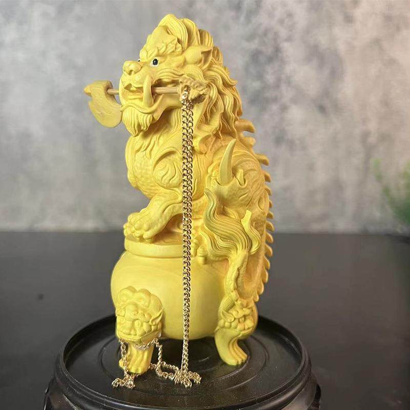 乐清黄雕家居中USB式杨动物摆件麟手把件木实木汽麒车摆设工艺品,家居饰品,根雕,淘宝优惠券,粉丝福利购,淘宝优惠卷