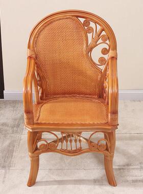 东单亚天然2512243全真藤编织椅用子三件套南休闲阳台人靠背家藤