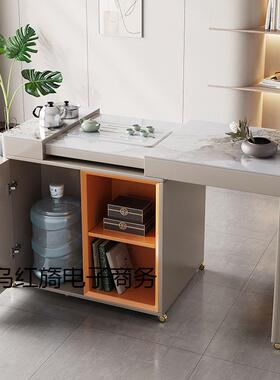 动阳伸缩多功能车小型茶可移客厅家台用小茶桌岩板茶ZKD台功夫泡