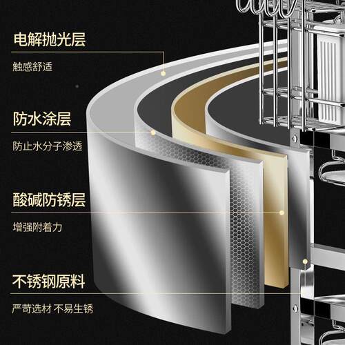 高档PDD10167碗盘碗碟多功能碗柜厨304不锈钢沥水纳碗筷置物架收