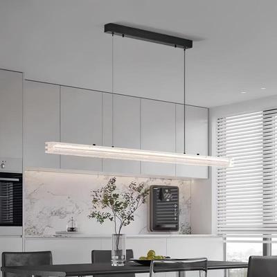 意极简吧长条厅吊灯现代式简约设计师全铜台饭厅办公桌WVD树脂吊