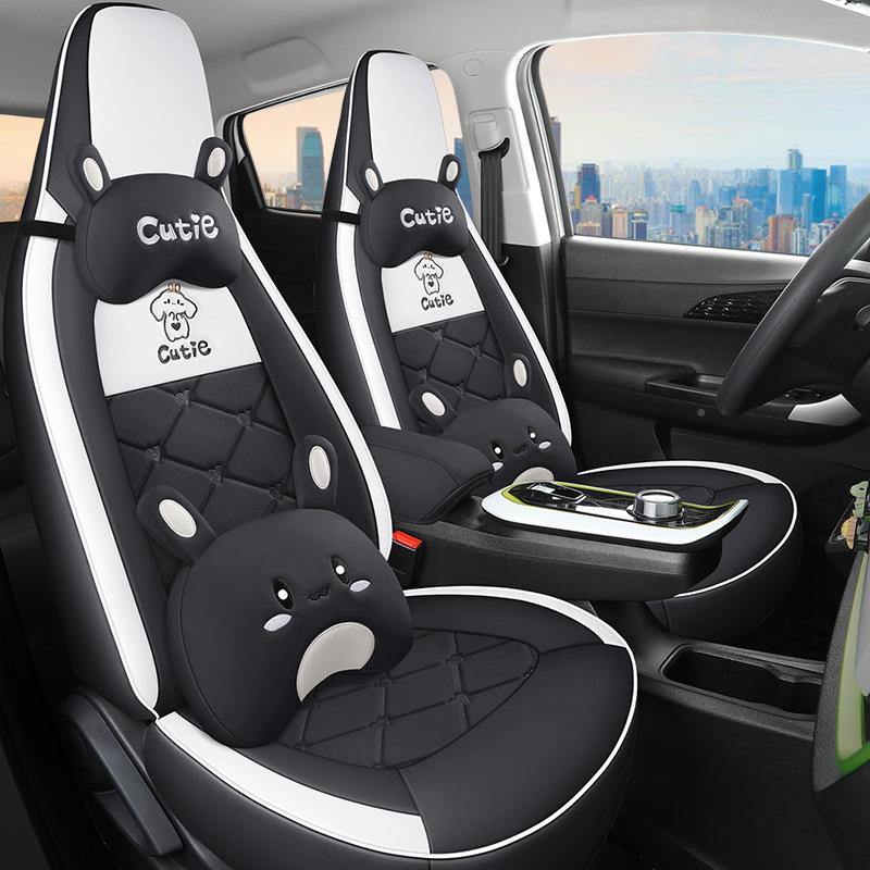 22款长版16924安奔奔esta专用座套国民垫版卡通汽r车坐垫多彩全包