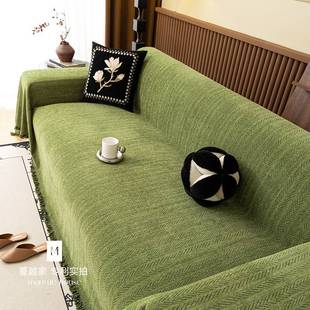 古风猫抓布防感沙发套罩雪尼尔客厅沙发巾四季通用中
