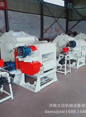 现货原木打片机功能木材鼓毛式QPZ削片机柴油竹切多片机