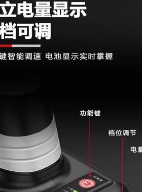 卡拓无刷锂电无角磨大功率打电磨机抛HGD光机电动充式线磨机二电