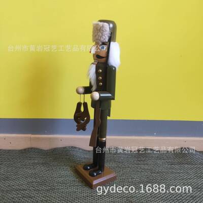 跨境新款货木制胡桃现工兵圣子诞胡桃夹胡桃人圣诞DK50122节装饰