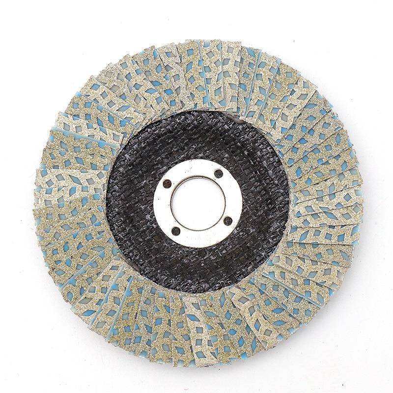 工厂直销电镀刚石百叶轮金打页磨MBL片优质不锈钢片磨片