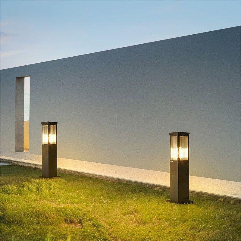 太阳能草户外水防庭院草地灯高亮LED别墅园林公方形玻璃园道坪路