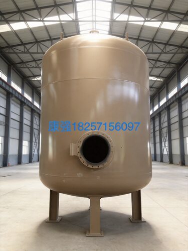100T/H处理量 滤速按照12M/H河水过滤 石英砂+活性炭多介质过滤器