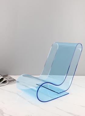 现代简约克力摇椅摆杂志架件亚厅卧0910室玄客关茶几电视柜家居装