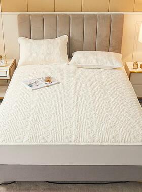 全款棉笠带裙边加厚夹棉纯棉防滑花边床床罩级套li1427a类母婴四