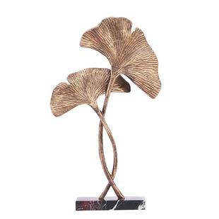 美豹金马摆件书房办客公室简约杏叶饰品样间工艺品板93属厅软装摆