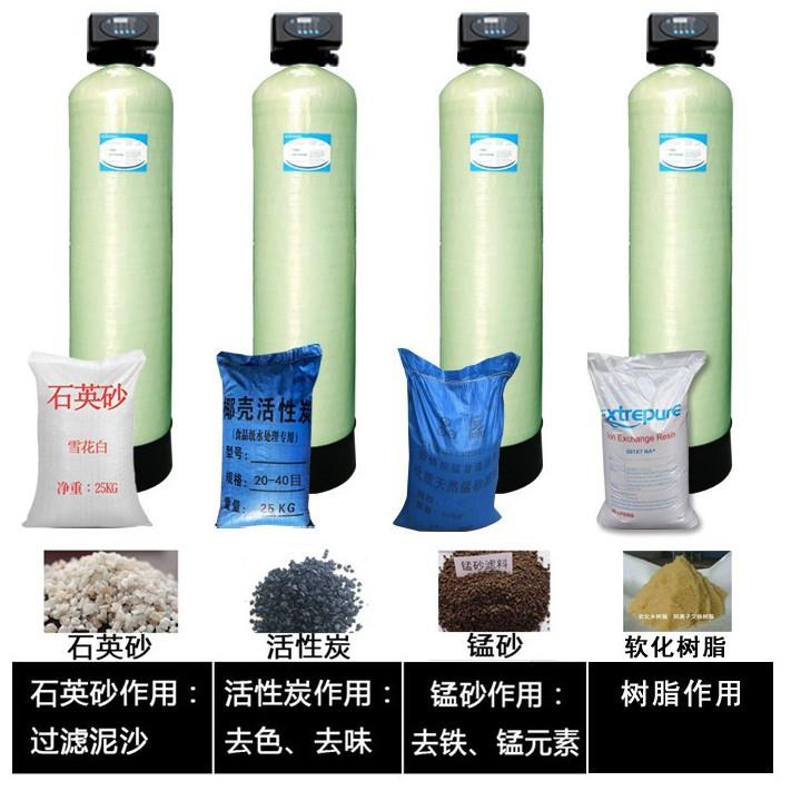 反冲树洗过滤化水玻璃钢罐石砂过滤器玻英软RSHB璃钢罐活性炭精密
