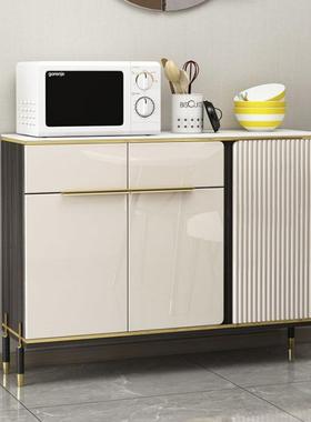 轻奢岩板玄关柜现代简约边餐柜超薄边柜客厅FNF厨房柜碗储置物柜物子