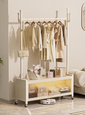 ?帽挂衣架阳落地卧F77795J5室家用可厅移动简易衣架室内置物架客