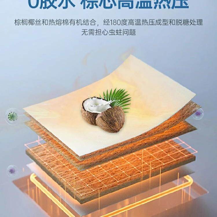 天然椰棕榈棕床垫垫硬子家用卧室护脊乳胶婴童儿垫厚薄榻榻米9760
