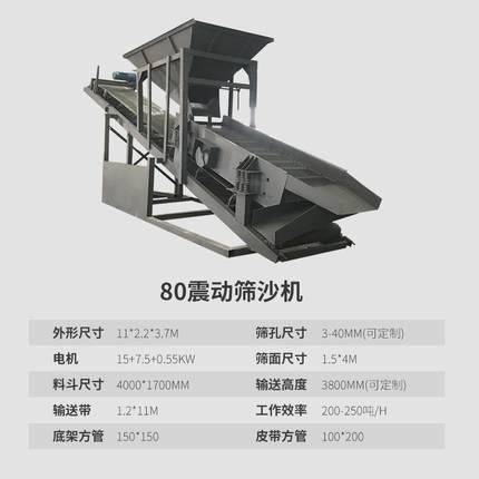 型用滚筒矿2030TA-20/305080震动分筛选机沙石分离机移动式振动筛