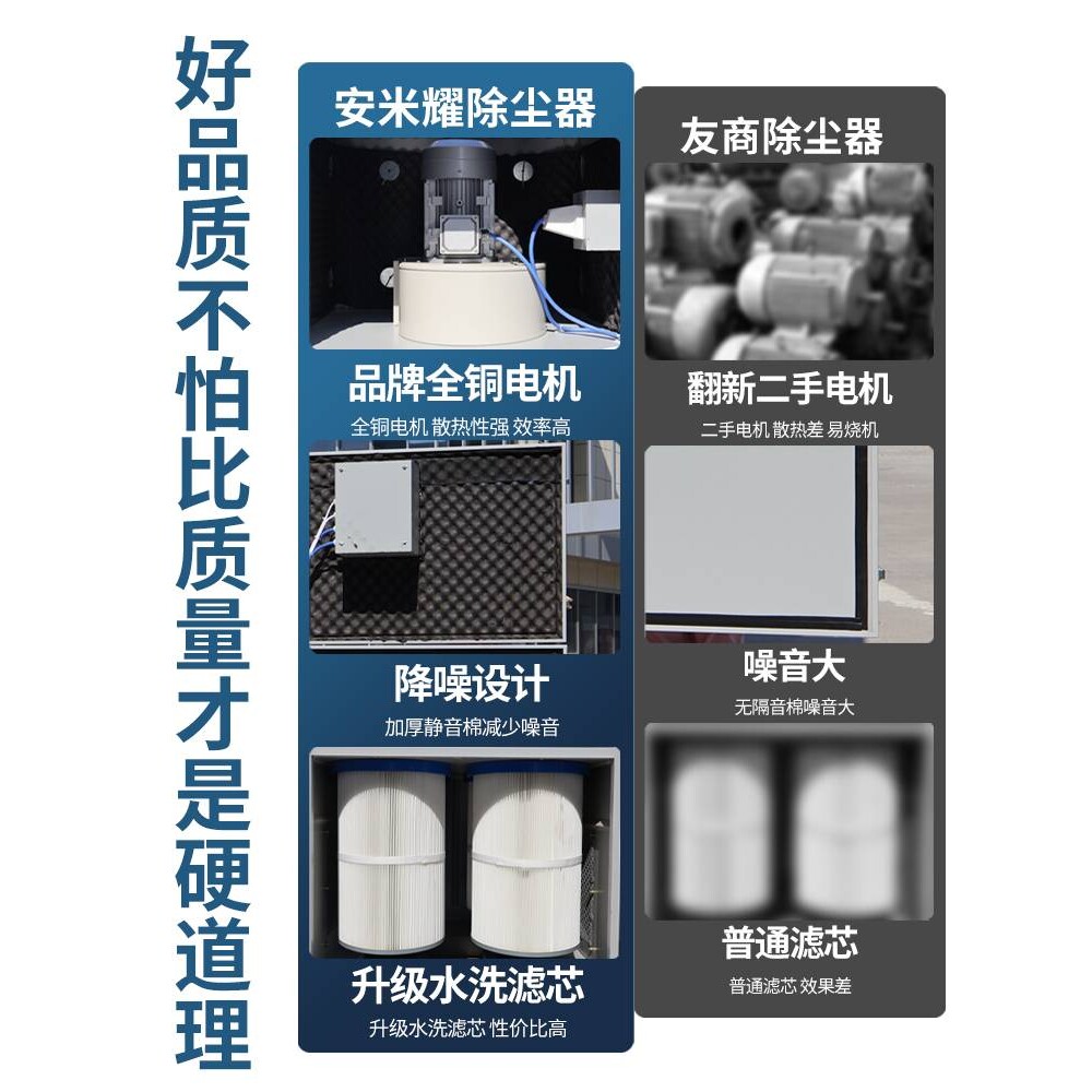 打磨抛光布袋滤筒除尘器工业环保设备大型移动脉冲布袋粉尘收集器