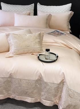 A类YY258964轻100支绒棉四奢件套纯棉全棉床单床笠被家套南长通纺