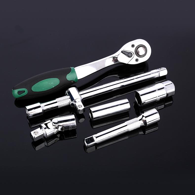 厂家IMF现货27齿1套汽修组合工具6套筒扳手组套汽车维修工具套件