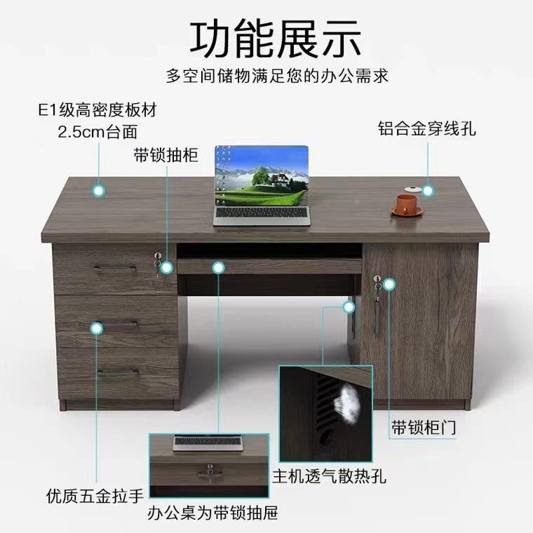 双人员工桌椅公组合面对面老板室职办公桌财员务桌办XZ-双面双面