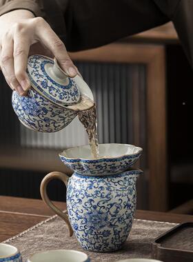 汝窑夫茶具套装用202新款家办公室5高档轻奢功泡茶壶喝茶茶具JS功