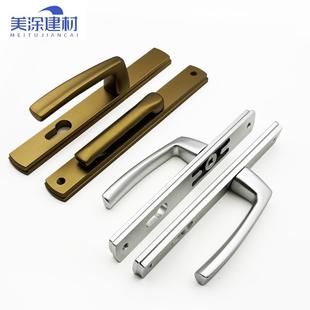 断桥台XCG铝合金平开1门把门手阳执手距85孔距25古铜色门锁把手