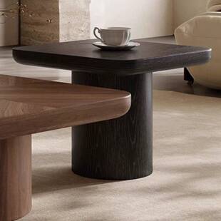 中古风胡木桃方形实木用茶几桌合家组客厅设计师小70户型轻奢复古