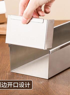 304网红FS758551提盒拉米苏模加刻度z不锈钢具带盖长方形蛋糕烘焙