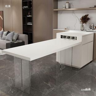 简岛约风台柜单独可用移户动小型家岩板倒台多层78999实木中岛台