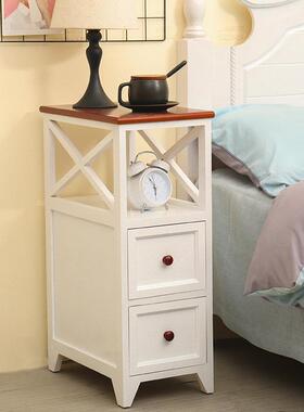 型床头柜超窄2/025/3/35OXC0/宽实木小夹缝收纳柜子抽屉式缝隙储