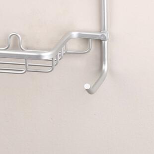 免打孔不伤墙约简室架质感浴钩铝材三层卫生间置物架壁挂挂式9984