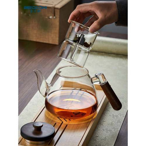 V3FP茶玻F9H7璃煮壶陶蒸煮一茶体式茶壶四代蒸壶陈皮白茶电炉用