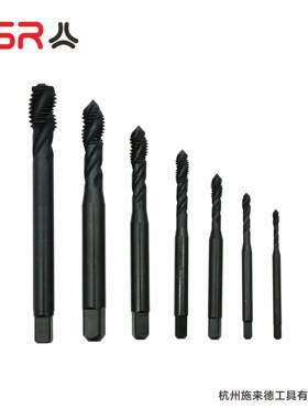 7支机用丝锥组套螺旋TSA槽DIN371/DI376全N磨氮化HSSEM35
