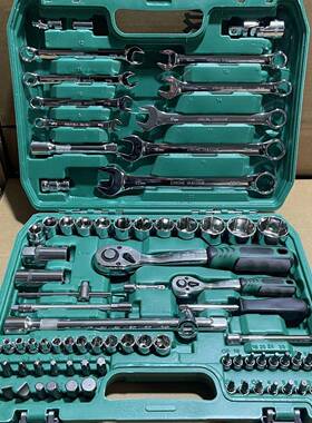 94611件套汽修工具套2汽车修维维修装组套筒组套扳手组合修车