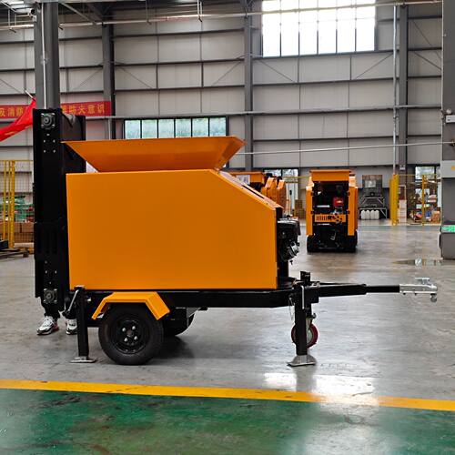 Towed Rock Crusher颚式破碎机四冲程汽油低噪音 建筑骨料碎石机