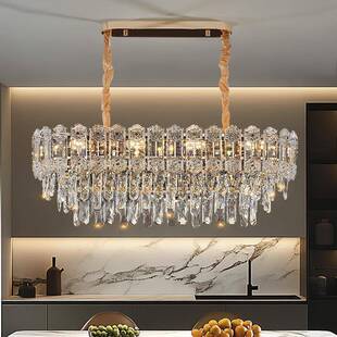 轻奢水792晶灯具现大代卧奢华气客厅主灯主室房灯法式 百搭餐间厅