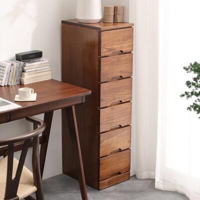 实木夹缝柜抽屉式3985收纳柜头20/25/0/40cm边缝隙柜斗柜超窄小床