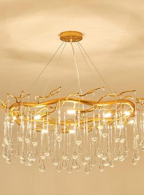 天亨客厅吊灯简约现大33995灯205年新款吸吊用套餐欧式2两水晶餐