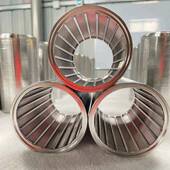 钢砂不磨机滤芯精钢丝锈缠绕楔JSV形滤网过滤度高