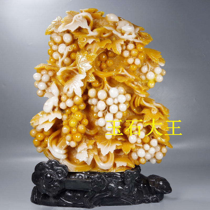子孙万代摆件寿山石芙蓉石工艺品奇石原石石雕居家办公乔迁送礼