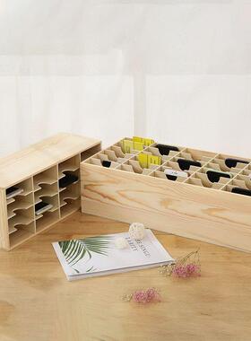 S2V实壳木桌面钢化899膜收据纳盒创办意公前台单分类整理多格手机