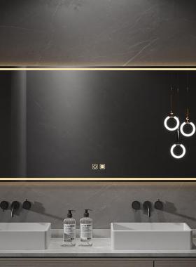 镜BCW子卫间生化妆发镜挂墙光智能镜触摸屏浴室镜柜灯防雾带人体