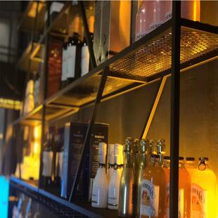 酒墙吧吧台简约红酒壁挂式酒柜置物架上餐厅纳挂家倒用创DGY意收